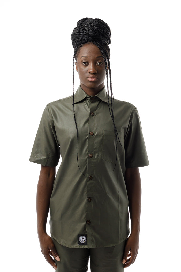 Short Sleeved Shirt - Army Green
