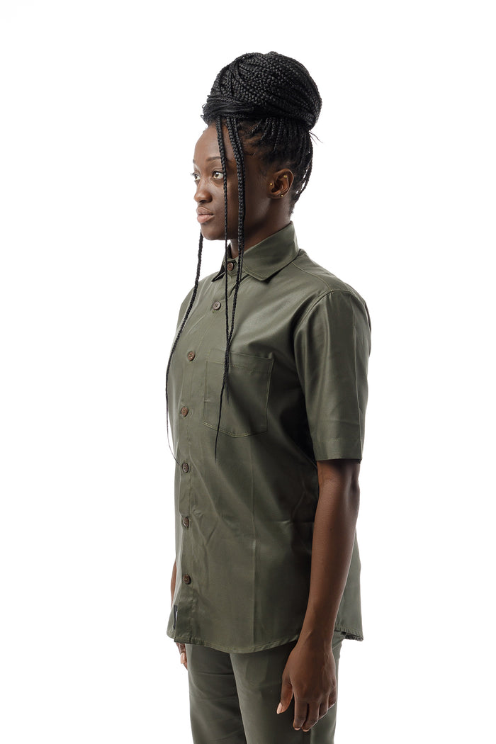 Short Sleeved Shirt - Army Green