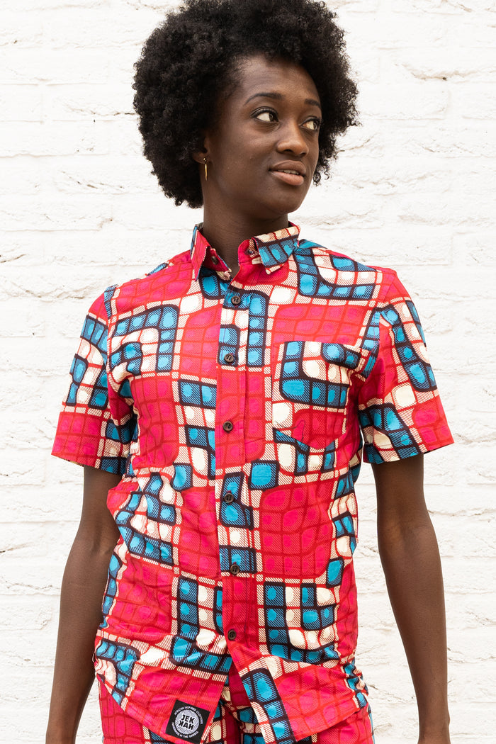 Short Sleeved Shirt - Sotokoi Print