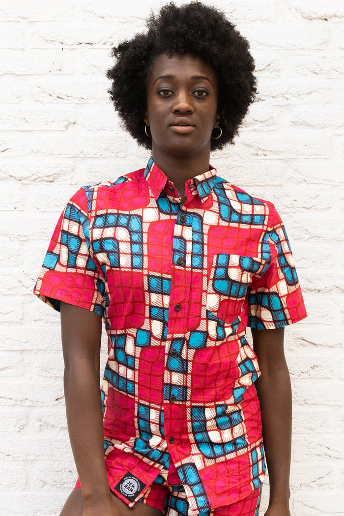 Short Sleeved Shirt - Sotokoi Print
