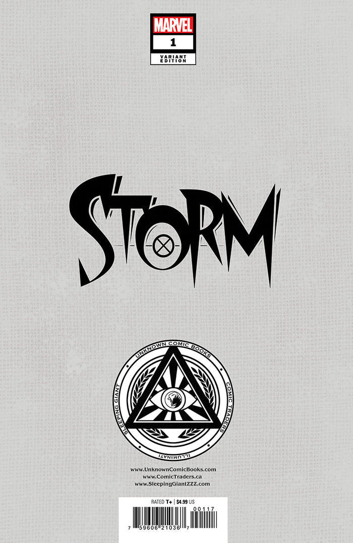[Signed by Nakayama W/ COA] STORM #1 UNKNOWN COMICS DAVID NAKAYAMA EXCLUSIVE VIRGIN VAR SIGNED BY DAVID NAKAYAMA [IN STOCK]