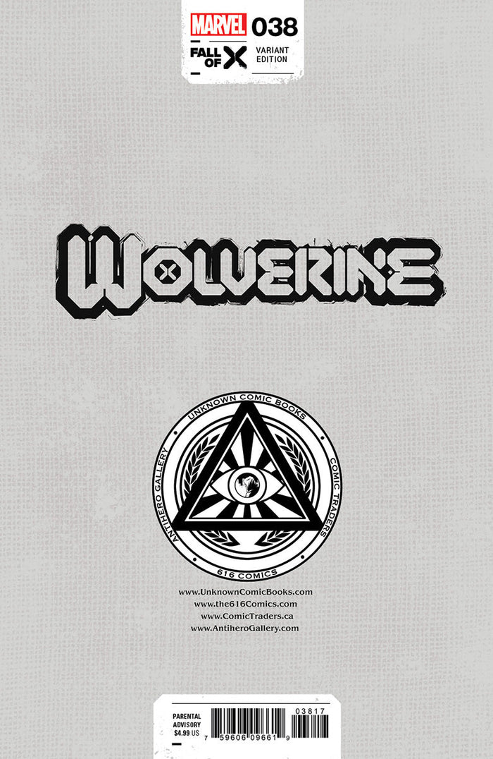 [Signed by Nakayama W/ COA] WOLVERINE #38 [FALL] UNKNOWN COMICS DAVID NAKAYAMA HELLFIRE EXCLUSIVE VAR (04/24/2024)