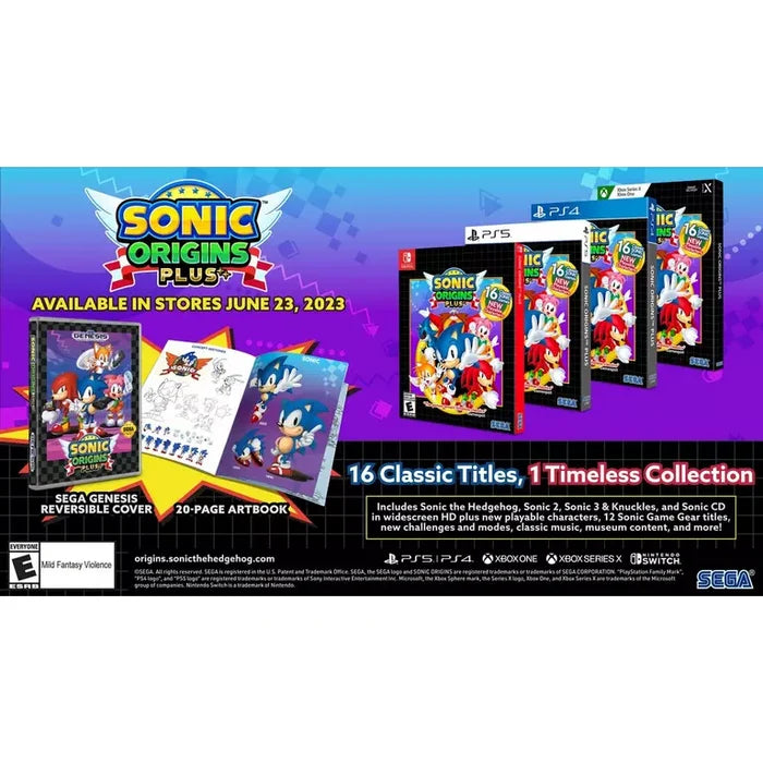 Sonic Origins Plus - ( PS5, Switch, PS4, Xbox X)
