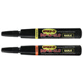 Spike-It Combo Pack Markers showing two scent-dye pens labeled Dip-N-Glo Garlic in chartreuse and orange, designed for coloring soft plastic fishing lures for enhanced fishing tackle effectiveness.