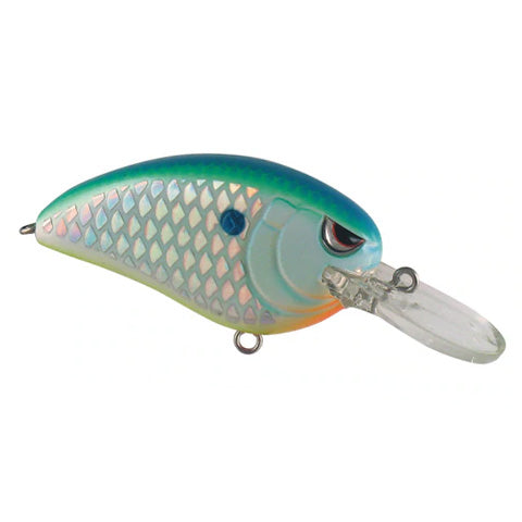 SPRO Little John MD 50 Crankbait fishing lure with a green and silver scale pattern, designed for effective freshwater fishing tackle and musky fishing.