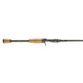 SPRO McStick Casting Rod with a sleek black blank and ergonomic cork handle designed for precise casting and comfortable grip during fishing.