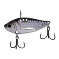 Steelshad Alloy Blade fishing lure with a metallic fish-shaped body, scale pattern, multiple treble hooks, and attachment points for fishing tackle.