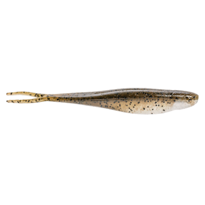 Strike King 3X 7" Z-Too Soft Jerkbait fishing lure in a natural color with black speckles, designed to mimic baitfish for effective fishing tackle use.