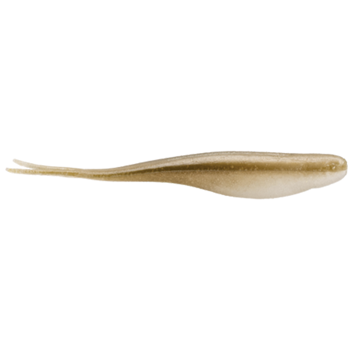 Strike King 3X 7" Z-Too Soft Jerkbait fishing lure in natural beige and brown tones with a slender, elongated body and a forked tail, designed for effective fishing tackle use.