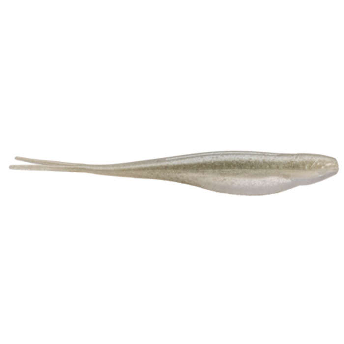 Strike King 3X 7" Z-Too Soft Jerkbait fishing lure in natural translucent color with twin tail design, ideal for freshwater fishing tackle and musky fishing.