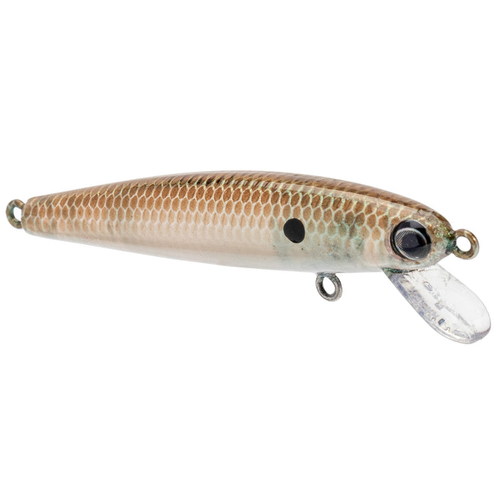 Strike King Bitsy Jerkbait fishing lure designed to imitate a small baitfish with a realistic scale pattern and lifelike colors for effective fishing tackle.