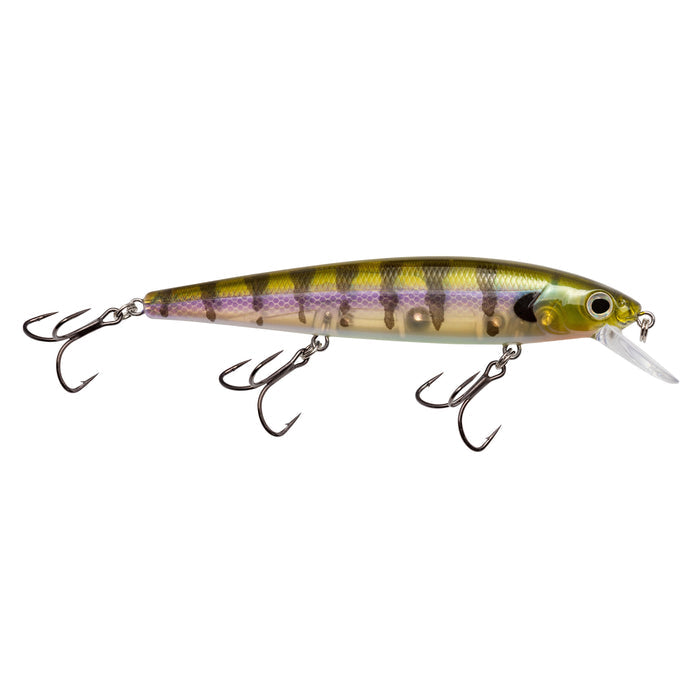 Strike King KVD Elite 300 Jerkbait fishing lure with a lifelike phantom gill pattern, featuring three sharp treble hooks and a clear diving lip for precise underwater action.
