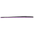 Strike King KVD Perfect Plastics Filler Worm 6" shown in a dark purple color with a tapered, soft plastic body designed for fishing tackle use.