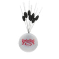 Strike King Tour Grade Weight Stops featuring multiple small, black, oval-shaped weight stops attached to thin metal wires bundled together above a white circular base with red Strike King logo.