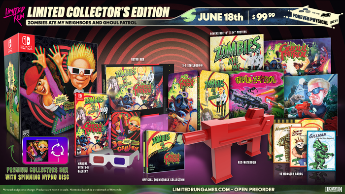 Switch Limited Run #112: Zombies Ate My Neighbors & Ghoul Patrol Collector's Edition -Switch