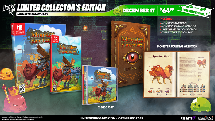 Switch Limited Run #134: Monster Sanctuary Collector's Edition