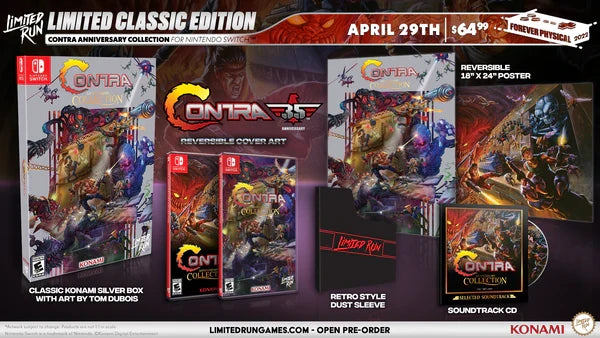 SWITCH LIMITED RUN #140: CONTRA ANNIVERSARY COLLECTION CLASSIC EDITION
