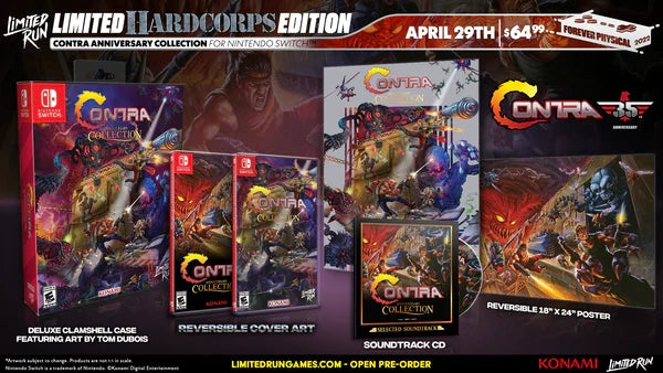 SWITCH LIMITED RUN #140: CONTRA ANNIVERSARY COLLECTION HARD CORPS EDITION