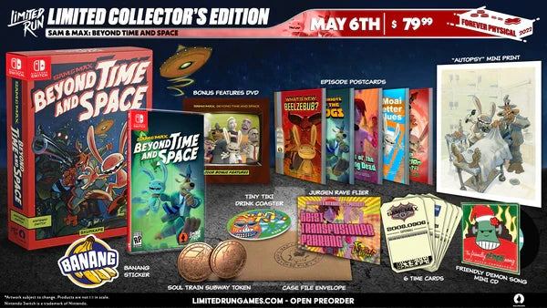 SWITCH LIMITED RUN #148: SAM & MAX: BEYOND TIME AND SPACE COLLECTOR’S EDITION