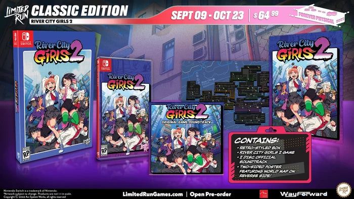 SWITCH LIMITED RUN #161: RIVER CITY GIRLS 2 CLASSIC EDITION