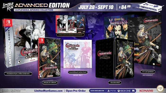 SWITCH LIMITED RUN #198: CASTLEVANIA ADVANCE COLLECTION ADVANCED EDITION