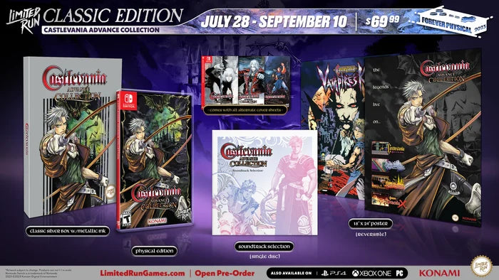 SWITCH LIMITED RUN #198: CASTLEVANIA ADVANCE COLLECTION CLASSIC EDITION