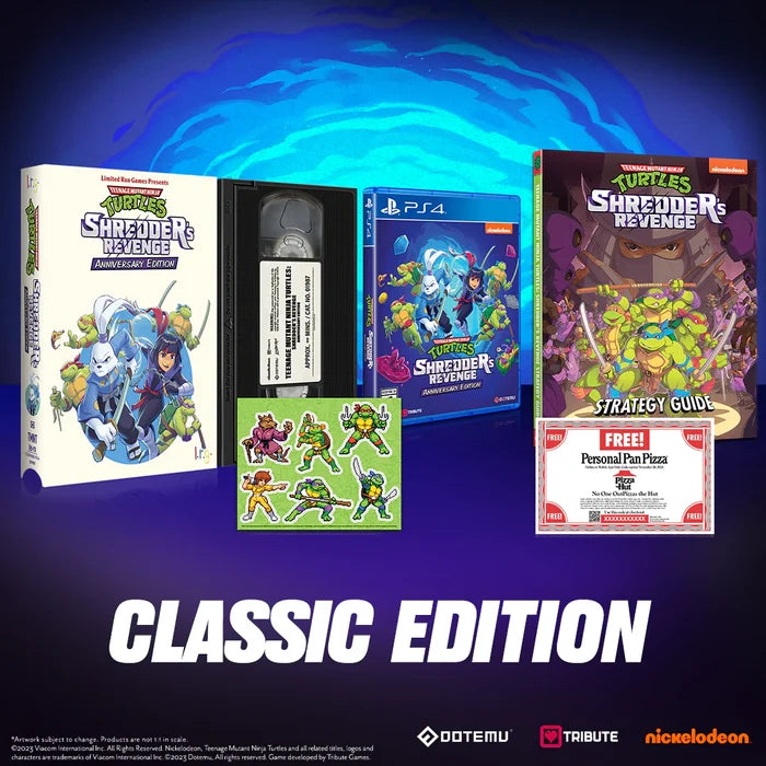 TEENAGE MUTANT NINJA TURTLES: SHREDDER'S REVENGE ANNIVERSARY EDITION CLASSIC EDITION (PS4)