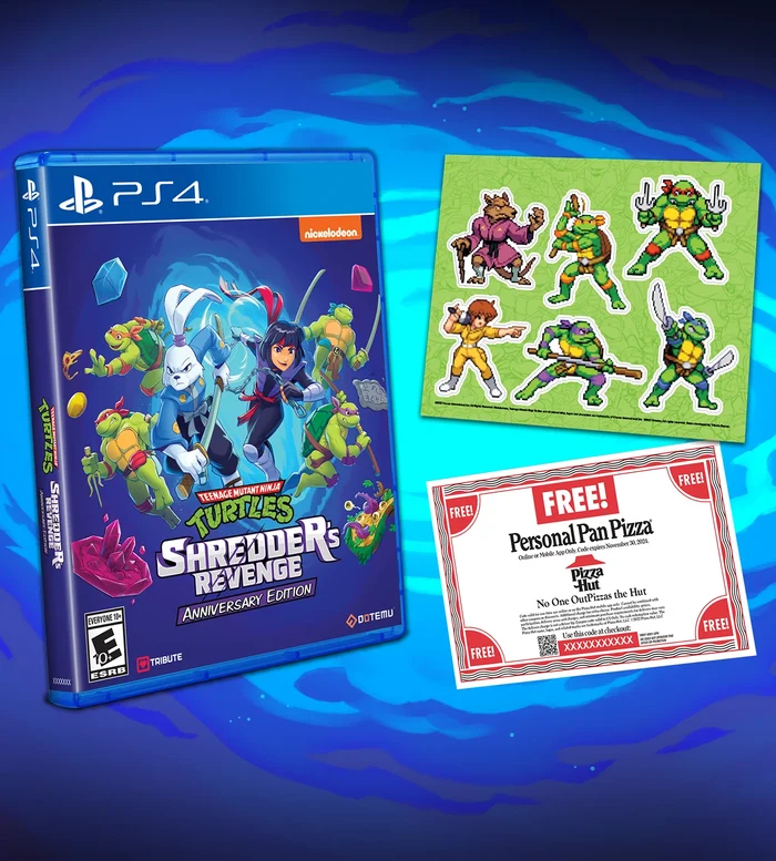 TEENAGE MUTANT NINJA TURTLES: SHREDDER'S REVENGE ANNIVERSARY EDITION (PS4)