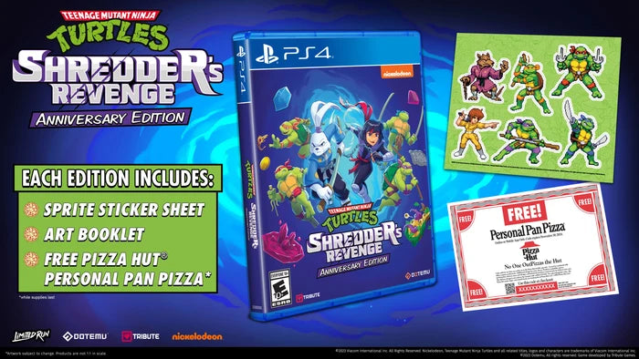 TEENAGE MUTANT NINJA TURTLES: SHREDDER'S REVENGE ANNIVERSARY EDITION (PS4)