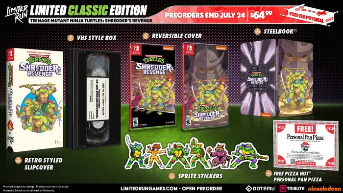 TEENAGE MUTANT NINJA TURTLES: SHREDDER'S REVENGE CLASSIC EDITION (SWITCH)