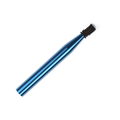The O-Wacky Tool, a slim blue metallic fishing accessory with a textured black grip, designed for easy handling and practical use in fishing tackle and gear.