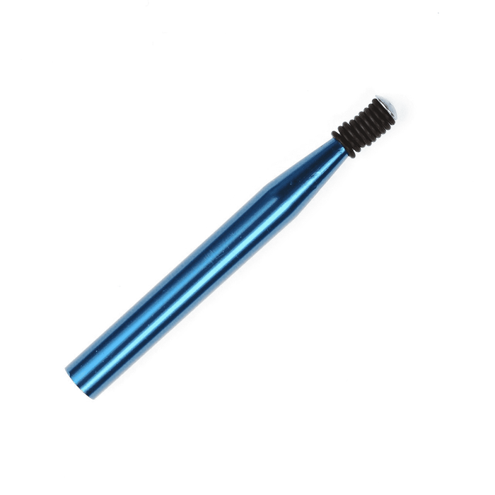 The O-Wacky Tool, a slim blue metallic fishing accessory with a textured black grip, designed for easy handling and practical use in fishing tackle and gear.