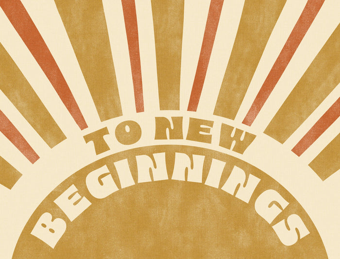 To New Beginnings Yardsy Sign