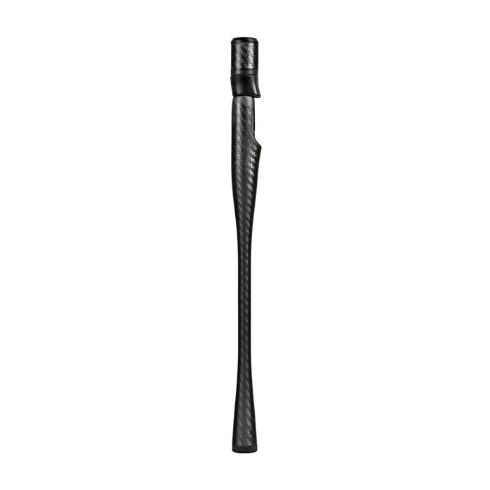 Tsuka 2 Carbon Handle for Spinning Rods featuring a sleek black carbon fiber design offering lightweight durability and ergonomic grip for enhanced control in fishing tackle applications.