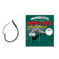 Varivas Mosquito Monster Worm Hook shown next to its green and red packaging featuring an illustration of a mosquito, designed for wacky and neko rig fishing with a heavy stealth wire guard.