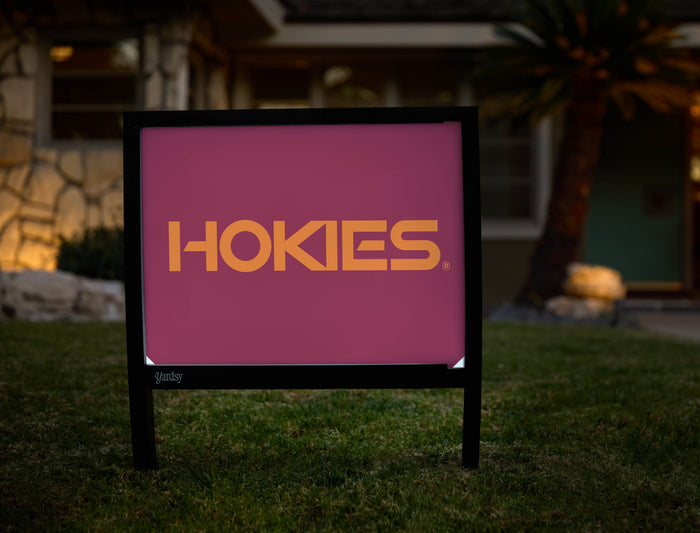 Virginia Tech Hokies Maroon Yardsy Sign - Hero