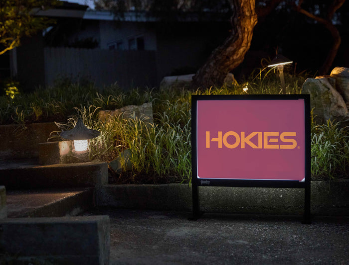 Virginia Tech Hokies Maroon Yardsy Sign - Flat Feet