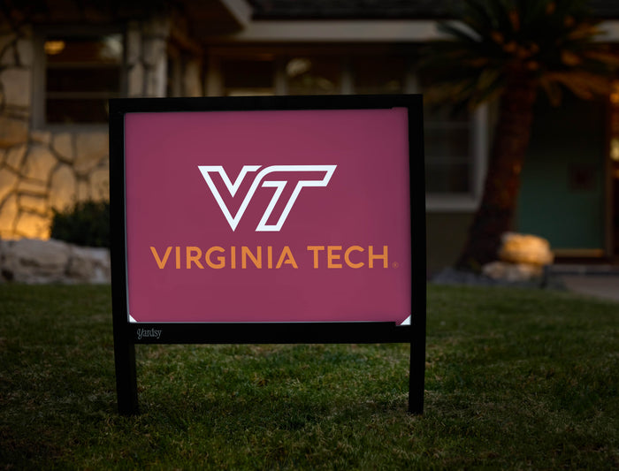 Virginia Tech Institutional Mark Maroon Yardsy Sign - Hero