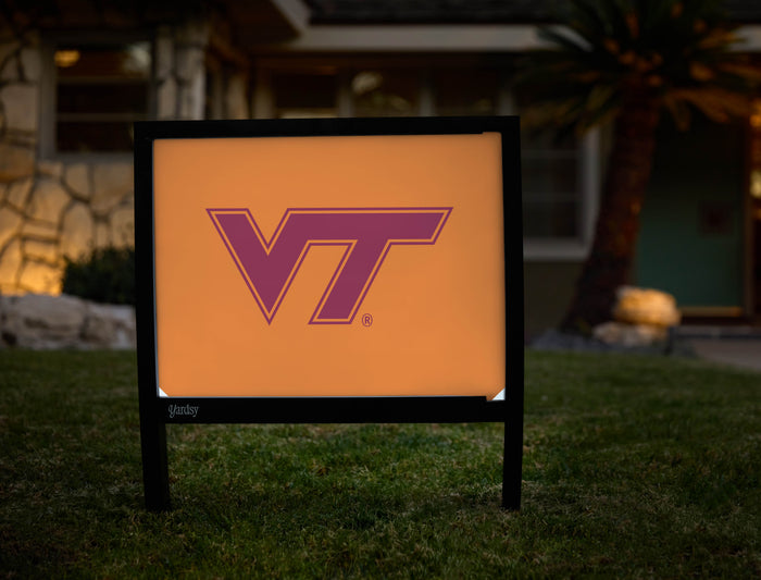 Virginia Tech VT Athletics Mark Orange Yardsy Sign - Hero