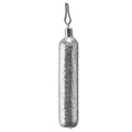 Voss Weights Straight Finesse Drop Shot Weights - Bulk Pack showing a single elongated, hammered metal fishing weight with a wire loop attachment for drop shot fishing tackle.