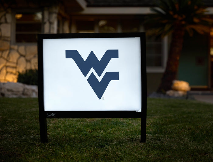 West Virginia Blue Primary Mark White Yardsy Sign - Hero