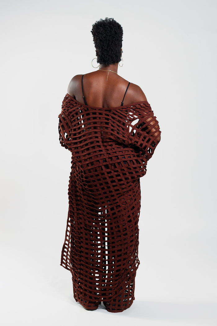 Wide Leg Basket Trousers – Basket Brown