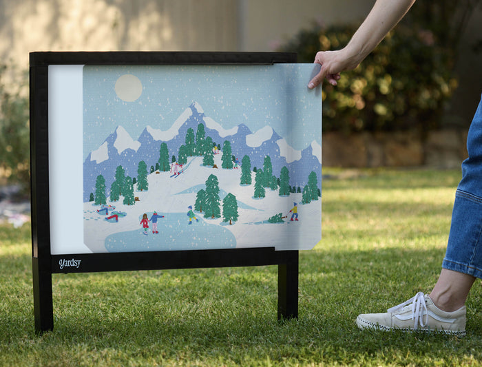 Winter Wonderland Yardsy Sign - Interchangeable