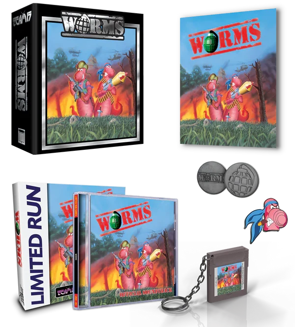 WORMS COLLECTOR'S EDITION (Gray or Peach)  - Gameboy