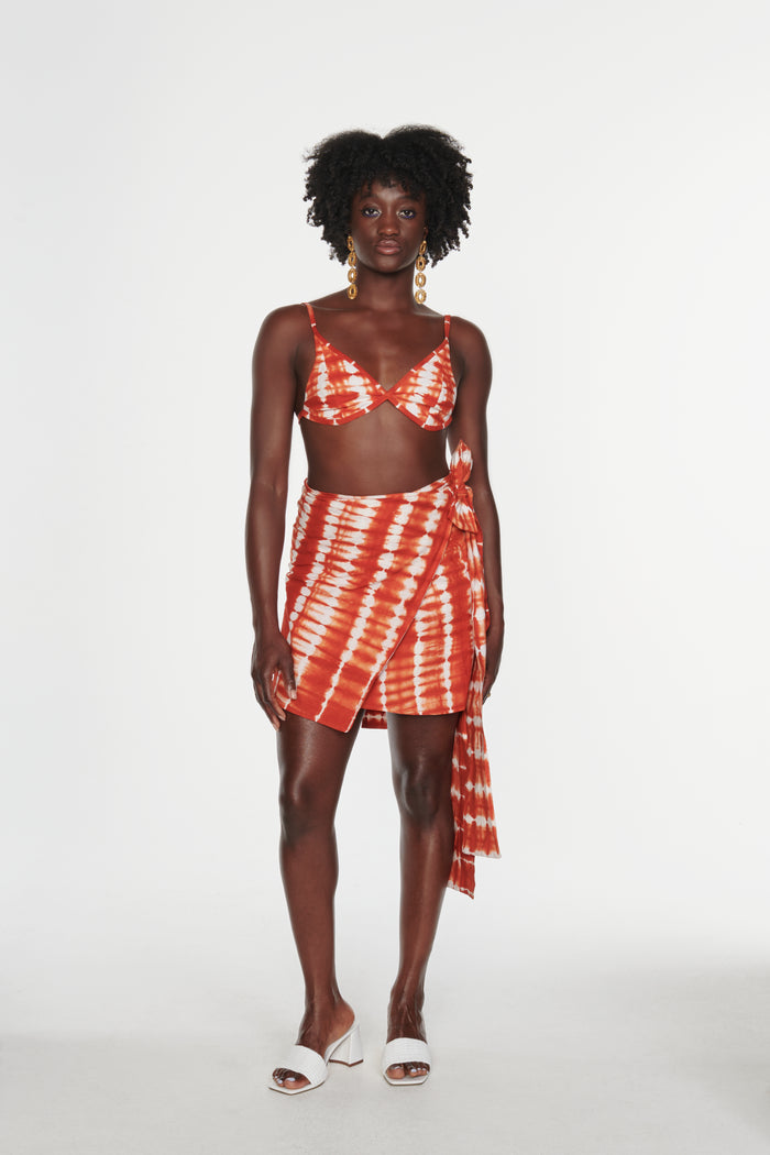 Wrap Skirt – Orange
