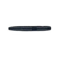 Yamamoto 3" Fat Senko soft plastic fishing lure in black with ribbed texture, designed for effective fishing tackle presentations and attracting fish.