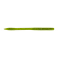 Yamamoto 6.5" Sensei Worm in green with black speckles, soft plastic fishing lure designed for musky fishing tackle and fishing lures.