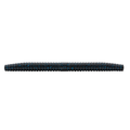 Z-Man Kingpin fishing lure in a ribbed, segmented design with black and blue color pattern, ideal for musky fishing tackle.