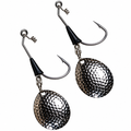 Zappu Magnum Bredy Underspin fishing lures with hammered silver blades black bodies and exposed hooks for musky fishing tackle