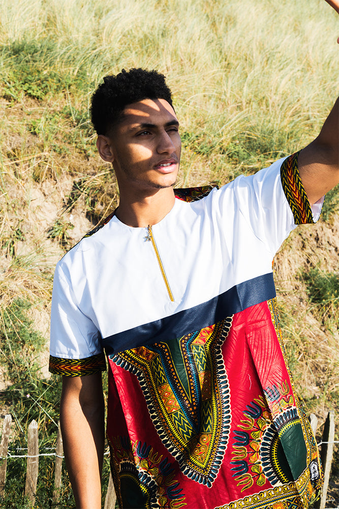 Zip Neck Buba - Kudang Dashiki